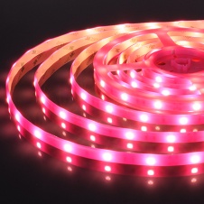 Лента LED 7,2W/m  12V 30LED  IP65 розовый накоп