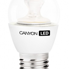 Лампа-LED E27 6W  Р45 470Lm 2700К 220V шарик прозрачный Canyon