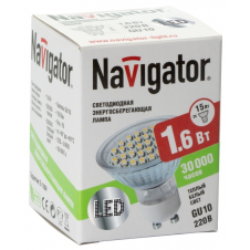 94 253 Лампа-LED NLL-PAR16-1.6-230-3K-GU10 Navigator