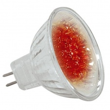 Лампа-LED MR16 12V 0.6W красный
