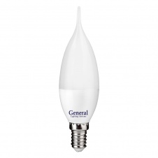 Лампа-LED E14 7W 2700 СS(свеча на ветру) General Lighting