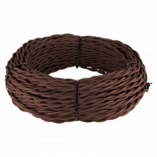 Ретро кабель витой 3х2,5 (коричневый) 20 м (под заказ) W6453314