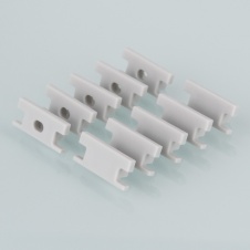 Заглушки для профиля LED ленты напольного встраиваемого ZLL-2-ALP002 (8mm) (компл.10 пар)