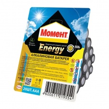 Батарейка "Moment Energy" ААА 4шт на Блистере
